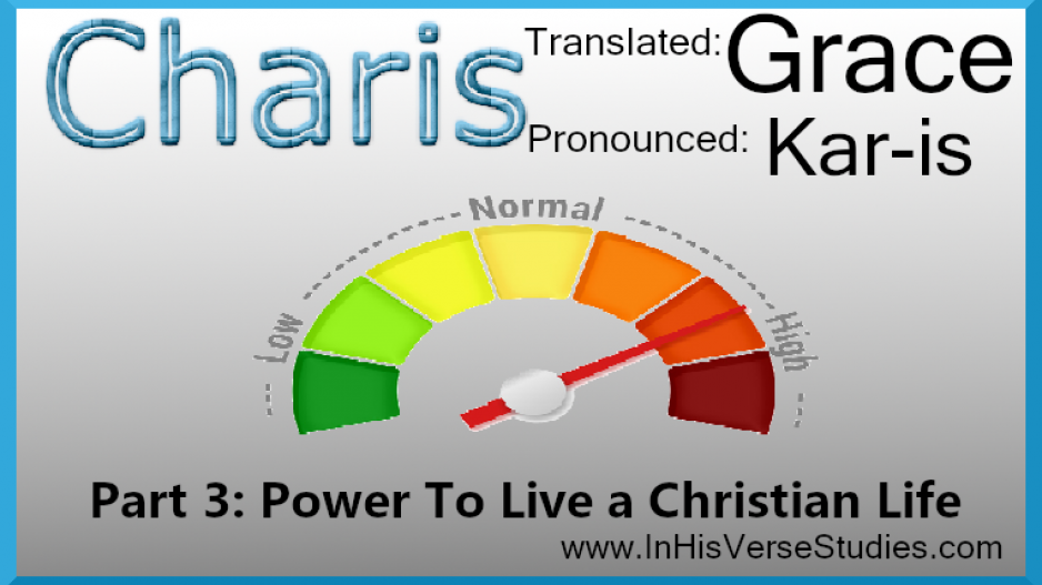 Grace #3: Power To Live Like Christ Grace #3: Power To Live Like Christ
